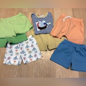Colorful Kids' Shorts and T-Shirt Set